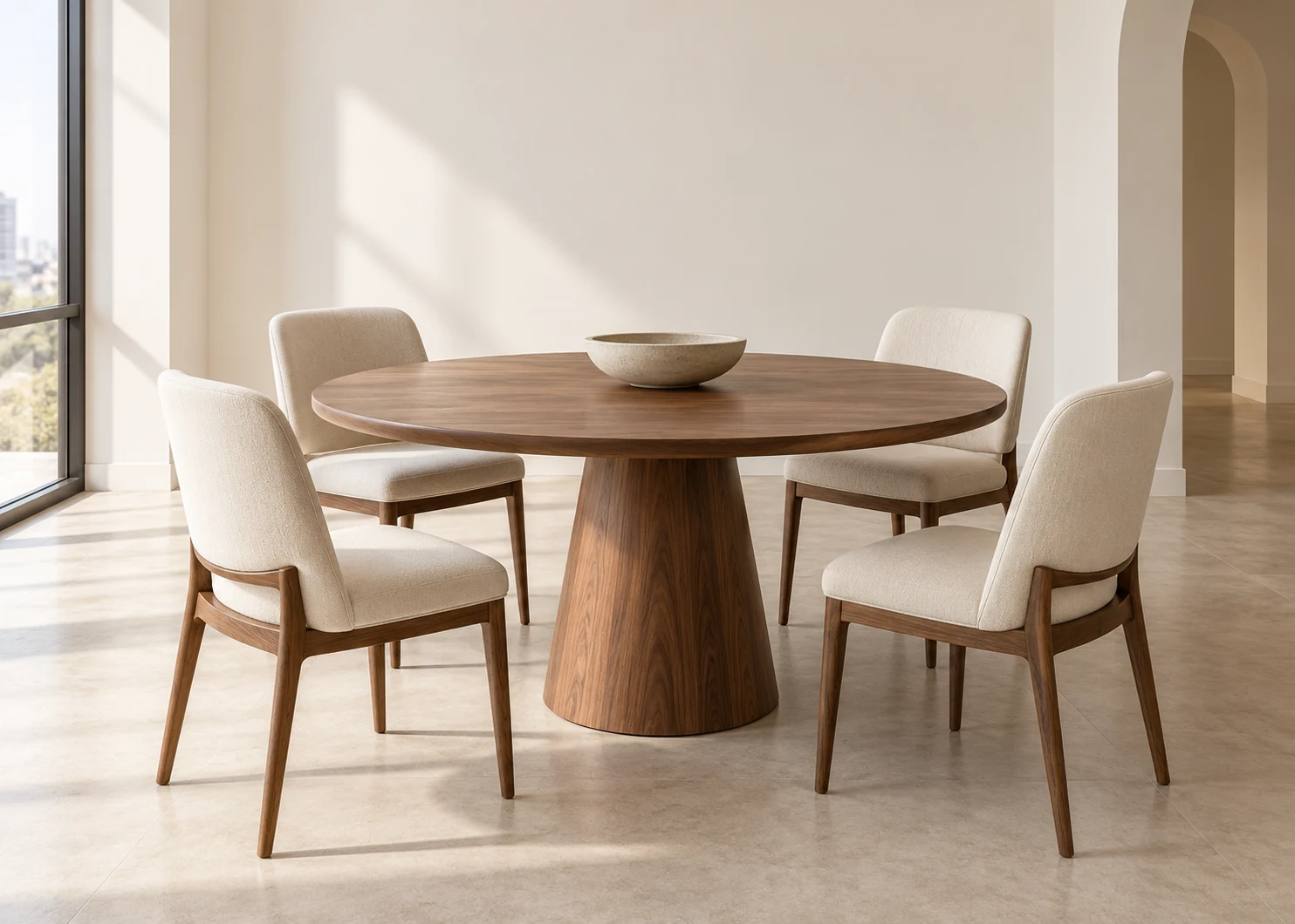 A dining-room concept places everyday tableware in context.